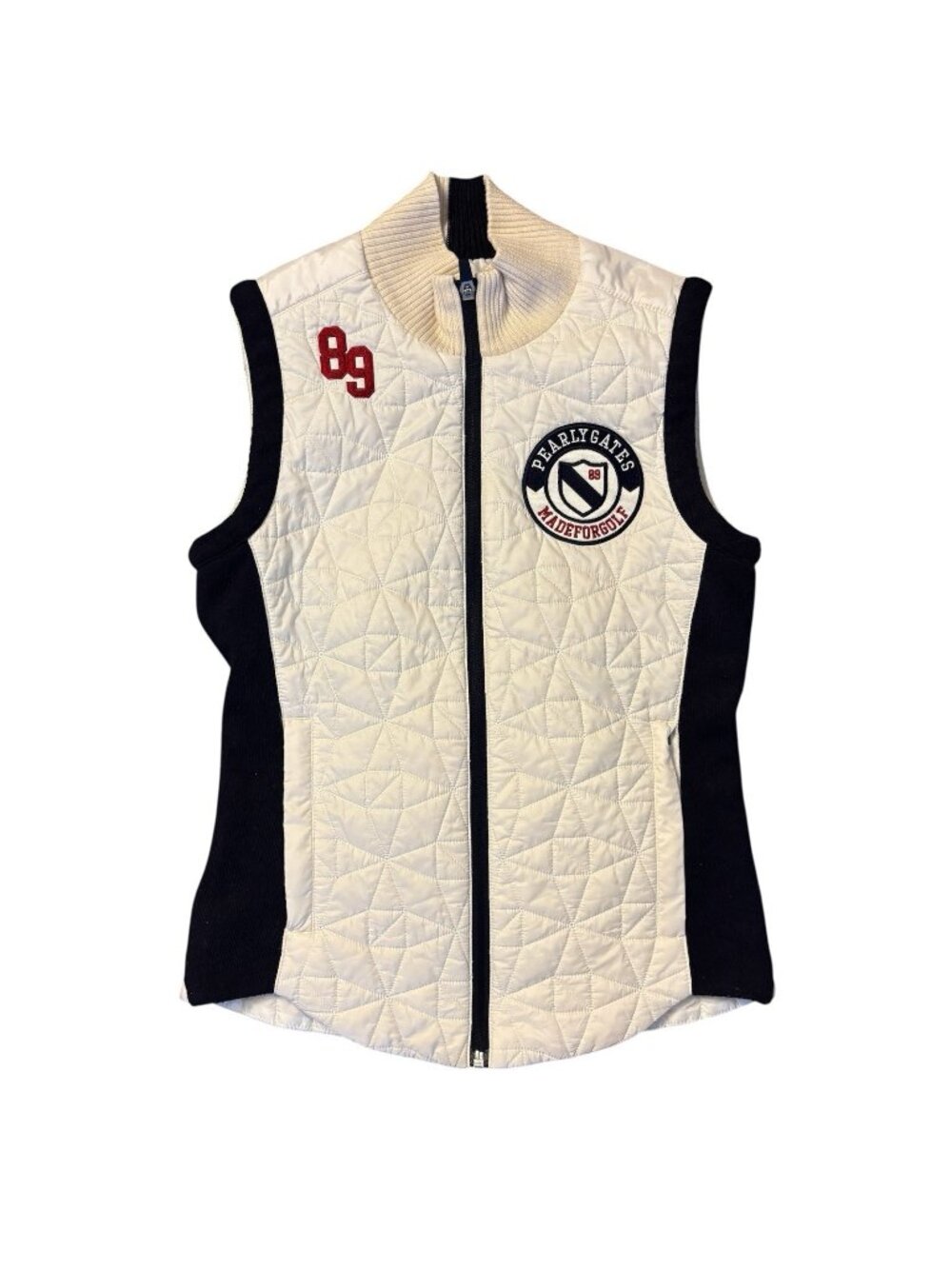 Pearly Gates Women's Lightweight Quilted Golf Vest Jacket Sz 0 XS